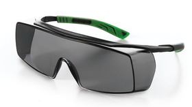 Veiligheidsbril 5X7, grijs, gun metaal, groen, 5X7.01.11.02