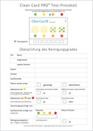 Test protocol Orion&nbsp;Clean&nbsp;Card<sup>&reg;</sup> PRO