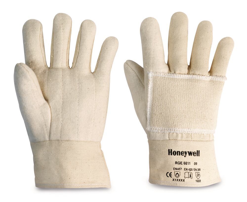 Hitzeschutzhandschuhe bis 500 °C, 5-Fingerhandschuh, Hitzeschutz-Handschuhe, Handschuhe, Arbeitsschutz und Sicherheit, Laborbedarf