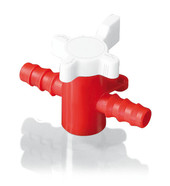 Hose valve 2-way tap, Suitable for: Hose inner &#216; 5-7 mm, PP/PE