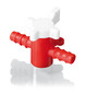 Hose valve 2-way tap, Suitable for: Hose inner &#216; 5-7 mm, PP/PE