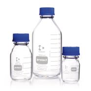 Gewindeflasche DURAN<sup>&reg;</sup> Protect Klarglas mit Ausgießring und Schraubverschlusskappe aus PP, 5000 ml