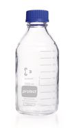 Gewindeflasche DURAN<sup>&reg;</sup> Protect Klarglas mit Ausgießring und Schraubverschlusskappe aus PP, 1000 ml