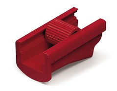 Tube clamp ROTILABO<sup>&reg;</sup> Keck type, Suitable for: Tube external &#216; of up to 14 mm, red