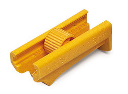 Tube clamp ROTILABO<sup>&reg;</sup> Keck type, Suitable for: Tube external &#216; of up to 6 mm, yellow