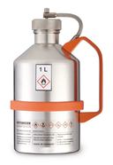 Safety laboratory canister polished, with screw cap and overpressure valve, 1 l, 01K