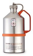 Safety laboratory canister polished, with screw cap and overpressure valve, 2 l, 02K