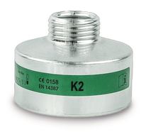 Respiratory filter with standard thread, K2