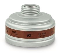Respiratory filter with standard thread, AX