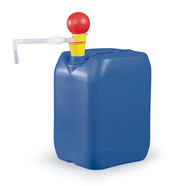 Dispensing pump OTAL<sup>&reg;</sup> PP hand pump, with PP drainage elbow<br/><br/>Feed tubes &#216; 18 mm