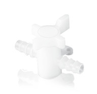 Hose valve 2-way tap, Suitable for: Hose inner &#216; 7-9 mm, PVDF