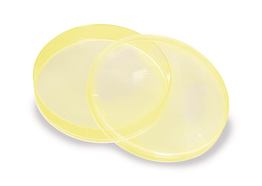 Petri dishes with vents, yellow
