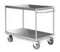 Shelf trolley PUR tyres, 1000 x 700 mm, Number of bases: 3