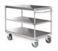 Shelf trolley PUR tyres, 1200 x 800 mm, Number of bases: 2