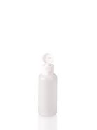 Narrow neck bottle with flap closure, 100 ml