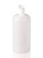 Narrow neck bottle with flap closure, 100 ml