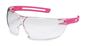 Safety glasses x-fit, colourless, pink, 9199123