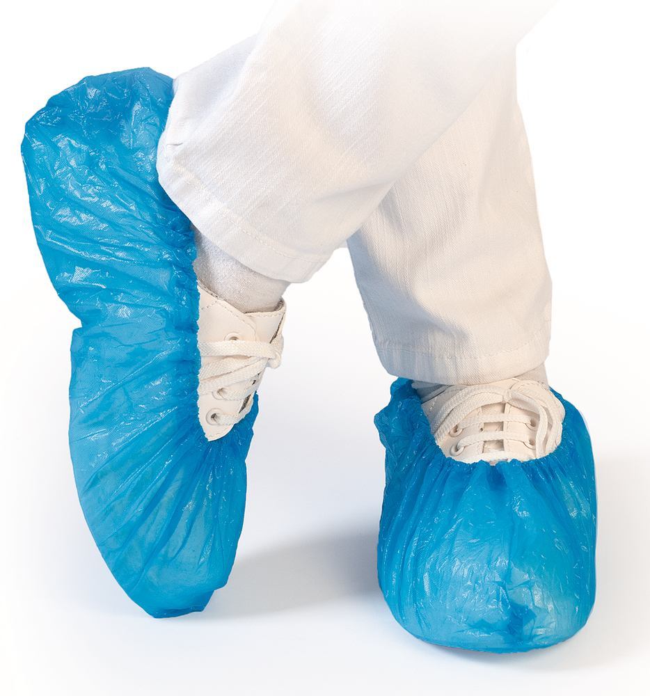 Sur-chaussures Polyéthylène chloré Standard, bleu, Protection des pieds, Vêtements de protection, Protection du travail et sécurité, Matériel de  laboratoire