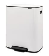 Pedal bin Bo Two compartments: 2 x 30 L, white