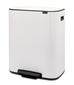 Pedal bin Bo Two compartments: 2 x 30 L, white