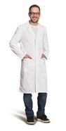 Men’s lab coat 1619 Mixed fabric, 50% cotton, 50% polyester, Men's size: 52