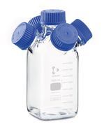 Multi-neck HPLC bottle DURAN<sup>&reg;</sup> GL 45 Square with four GL 45 side necks