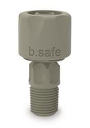 Accessories for b.safe Waste Cap HPLC screw cap b.safe corrugated hose coupling, 8,5 mm, b.safe corrugated hose coupling for hoses with outer &#216; 8.5 mm