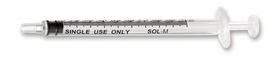 Disposable syringe SOL-M&trade; Without efficiency pin
