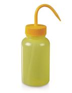 Wash bottle wide neck, Neutral, no printed text, yellow