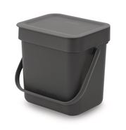 Waste disposal bin "Sort & Go" without wall mount, grey