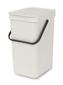 Waste disposal bin "Sort & Go" with wall mount, 16 l, grey