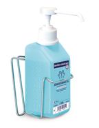 Wall holder Eurodispenser 3, with straight holder, Suitable for: 500 ml BODE bottles, 73 x 75 x 115 mm