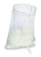 Table stand for waste bags with tilting base