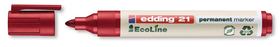 Marqueur permanent EcoLine, 21 EcoLine, rouge, 1,5-3 mm