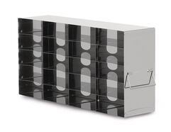 Cryo-Rack Edelstahl breit, für Tiefkühlschränke, 6 x 4, Höhe: 334 mm