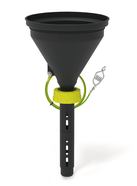 Safety funnels b.safe 180 for canisters, without lid, dissipative, 2 filling tube segments, GL 45
