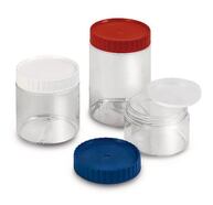 Sample tub White screw-on lid, 1000 ml, 4 unit(s)