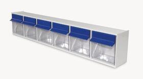 MultiStore storage containers, Number of compartments: 6, 601 x 94 x 112.5 mm, Compartment size: 67 x 80 x 69 mm
