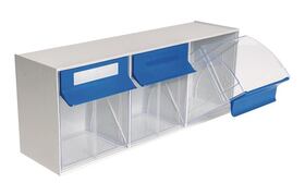 MultiStore storage containers, Number of compartments: 3, 601 x 198 x 238 mm, Compartment size: 149 x 176 x 161 mm