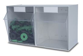 MultiStore storage containers, Number of compartments: 2, 601 x 310.5 x 353 mm, Compartment size: 221 x 265 x 241 mm