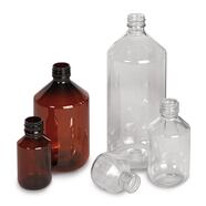 Narrow mouth bottle Brown-transparent, 100 ml