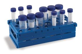 Combihouder Pop-up&trade; rek voor centrifugebuisjes 15/50 ml, blauw