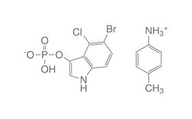 5-Bromo-4-chloro-3-indolyl phosphate <i>p</i>-toluidine salt, 5 g