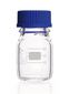 Gewindeflasche DURAN<sup>&reg;</sup> Klarglas mit Ausgießring und Schraubverschlusskappe aus PP, 50 ml, GL 32