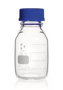 Gewindeflasche DURAN<sup>&reg;</sup> Klarglas mit Ausgießring und Schraubverschlusskappe aus PP, 250 ml, GL 45