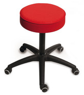 Stools padded, red