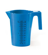 Measuring beakers, blue
