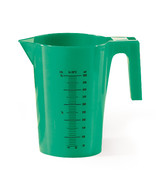 Measuring beakers, green