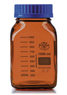 Wide mouth bottle ROTILABO<sup>&reg;</sup> GL 80 brown glass, 1000 ml