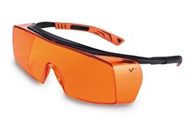 Veiligheidsbril 5X7, oranje, zwart, oranje, 5X7.03.00.04